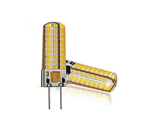 Best to Buy (6-PACK) Dimmable 6.5-Watt T4 GY6.35 LED Bulb 12-30V AC/DC, 72SMD 2835 LED, 6.5W White Color (Jc10 Bi-pin 35-40w Replacement)