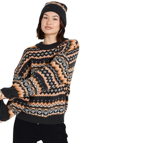 Image of Volcom Women's Not Fairisle Oversized Crew Neck Sweater