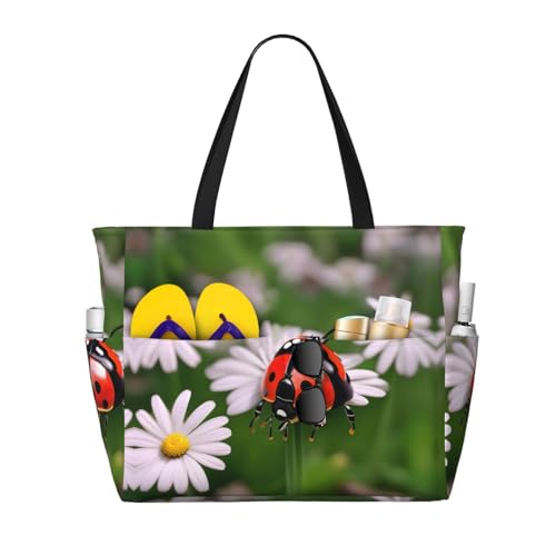 Sac à bandoulière imperméable imprimé coccinelle pour égayer vos journées