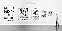 Algopix Similar Product 8 - Wallency Motivational Wall Decal  Gym