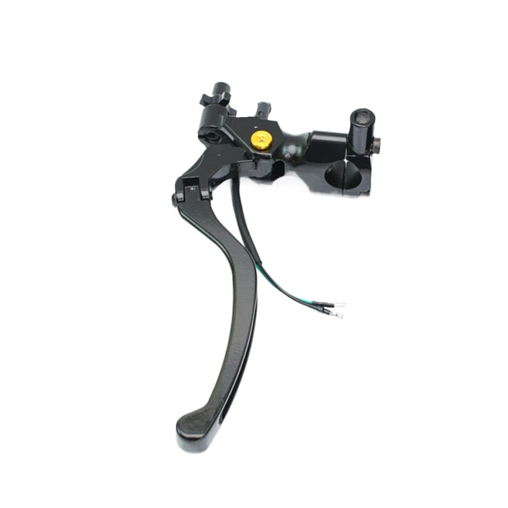 ZDwMkzGGz Motorcycle Brake Clutch Master Cylinder Lever Line Perch Compatible with Moto 22mm(Black Left Clutch)