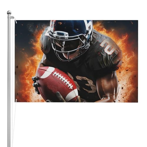 Drapeau de football américain 122x183 en polyester 200D premium