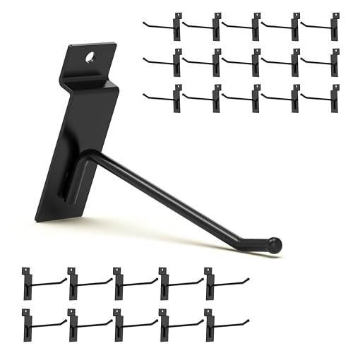 Bfpeaky Black Slatwall Hooks 4 Inch cover