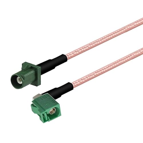 R*/F ���� RG316 �P�[�u�� Fakra E �I�X/���X/�I�X�����O�R�l�N�^ an*/tenna �����O���[�����P�[�u��(Fakra E M to F90,2M)