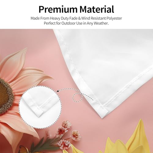 Drapeau double face avec œillets 1,2x1,8 m pour stopper l'usure extérieure