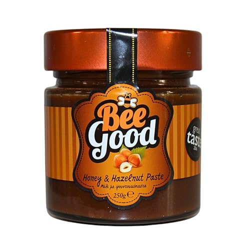 Bee Good Pure Greek Honey & Hazelnut Spread, 250 g Bee Good Pure Greek Honey & Hazelnut Spread, 250 g