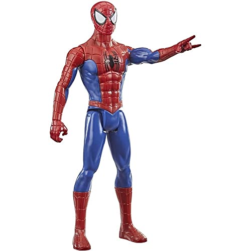 Mervel - Spider Man Titan Hero Red Blue Action Figure Toy for Kids Ages 4+