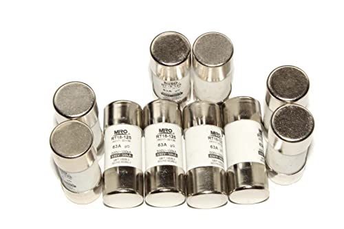 Fusible cylindrique gG 22x58 mm 63A RT18-125 RO17 pour protection électrique domestique