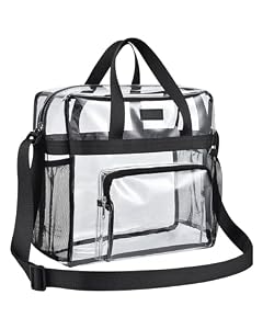 Bagenius Transparente Stadiontasche Schwarz 30cm