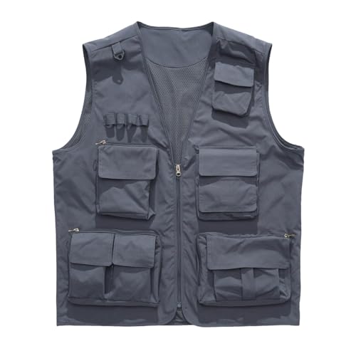 Gilet sans manches fin avec poches veste fonctionnelle été pour homme