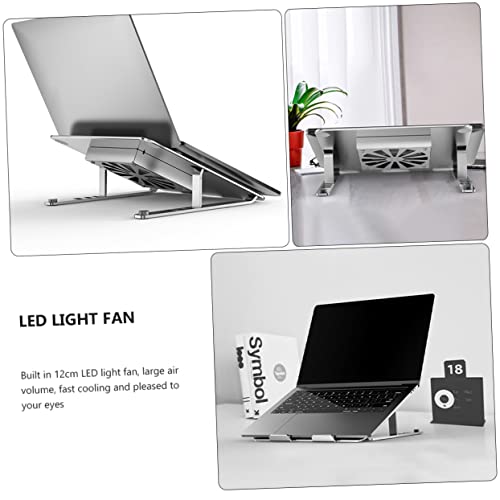 Base ajustable para laptop con refrigeración y LED miniatura 2