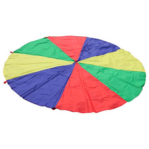YIJU 9,8 Feet 8 Handles Children Kids Parachute Training Toy Set