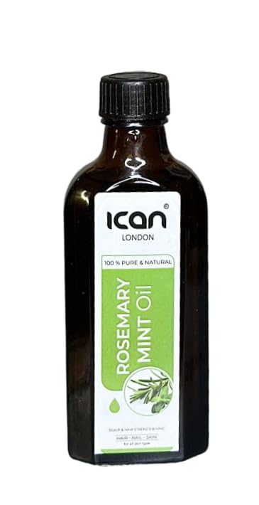 ican London Natural Rosemary Mint Oil For Hair & Scalp 100ml, 100 ml (Pack of 1)