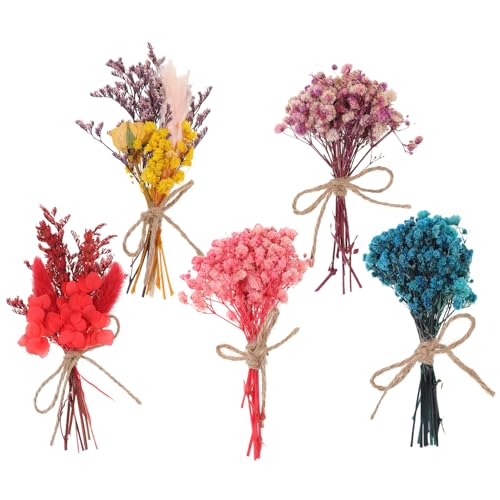 Set de 5 mini ramos de flores secas miniatura 1