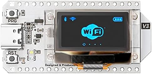 ESP32 Development Board WiFi Bluetooth with 0.96 Inch OLED Display for Ar Duino NodeMCU Intelligent Scenes Support Integrated 2.4GHz PCB Antenna CP2102