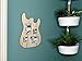 Rise8 Studios Guitar Body Shaped Music Picture Frame for 4x6 and 3x4 Photos (Natural Wood Color)