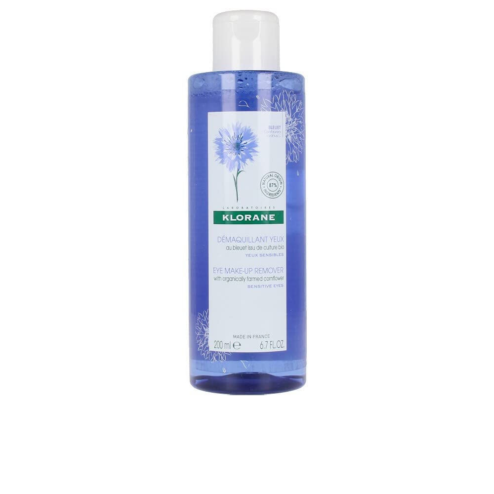 Eye Makeup Remover With Organically Farmed Cornflower - For Sensitive Skin - Free of Oil, -Fragrance, & Sulfates - 6.7 fl. oz.