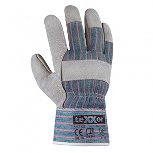 Guanti Da Lavoro Tunnus In Pelle E Cotone, Taglia XL (10), Protezione Meccanica, Categoria II