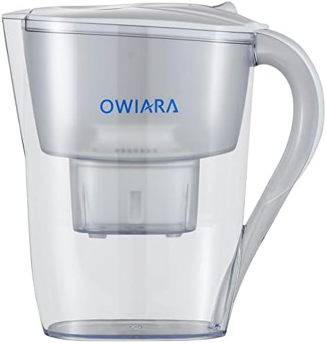 OWIARA Water Filter Pitchers for Drinking Water with Activated Carbon Filter,10 Cup 150 Gallon Filter Water Pitcher, BPA Free and Removes Fluoride, Chlorine, Lead, PFAS, PFOA