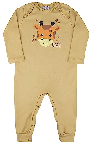 Kit 3 Macacão Bebê Estampados Infantil Menino Algodão Manga Longa (M)