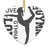 New Love Gymnastics Weihnachten Keramik Liebe Anhänger Weihnachten Hängende Ornamente Xmas Tree Dekoration