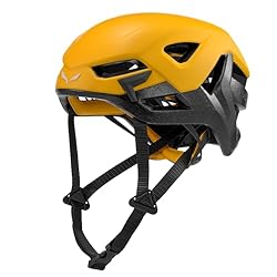 Salewa Aria Casco: Máxima comodidad: el ligero casco de escalada Aria (230 g) ofrece un ajuste cómodo gracias a su dial ajustable con una sola mano y a su diseño ceñido a la cabeza; adecuado para llevarlo durante horas en escalada o alpinismo. El robusto policarbonato ...