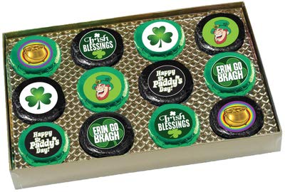 Día de San Patricio - "Cookie Talk" Oreos cubiertos de chocolate - 12 piezas