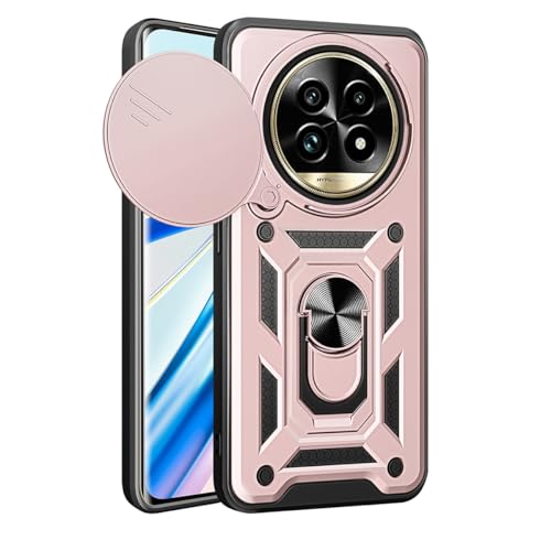 BEEJTUNY Case for OPPO Realme 13 Pro 5G/Realme 13 Pro Plus+, Cover Protective Bumper Cover with Lens Cover