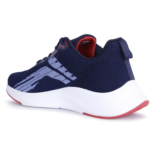 Image of Lancer Mens FLASH-10NBL-RED Navy Running Shoe, 9
