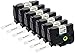 Produktbild Yellow Yeti 7 Schriftbander TZe-241 TZ-241 schwarz auf weiß 18mm x 8m Etikettenbänd kompatibel für Brother P-Touch PT-2030VP PT-D400 PT-D450VP PT-D600VP PT-E300VP PT-H300 PT-H500 PT-P700 PT-P750W CUBE