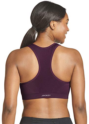 Image of Jockey Active Zip Front High Impact Seamless Bra