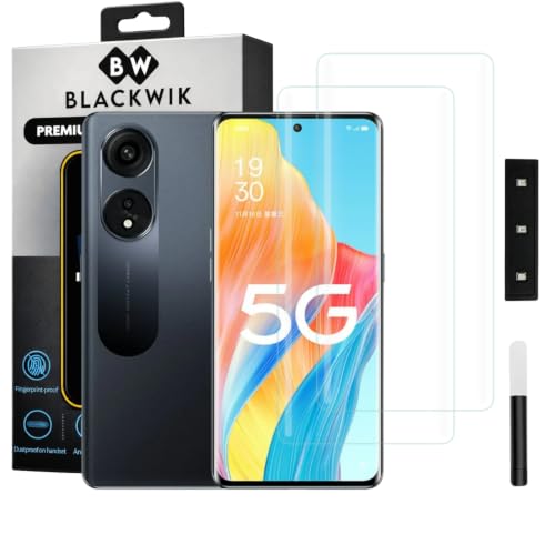 Image of Blackwik UV Curved Tempered Glass for Oppo A1 Pro | 2-Pack