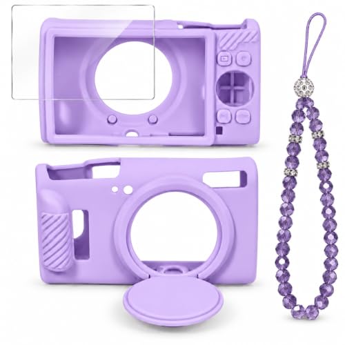 Silicone Case for Canon ELPH 360/IXY 650 with Lens Cap, Case Only