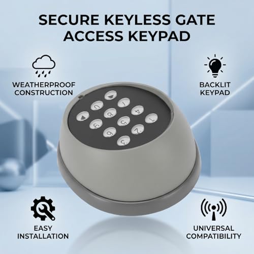 Clavier de portail sans fil Jiawu avec panneau de code numérique étanche pour moteur