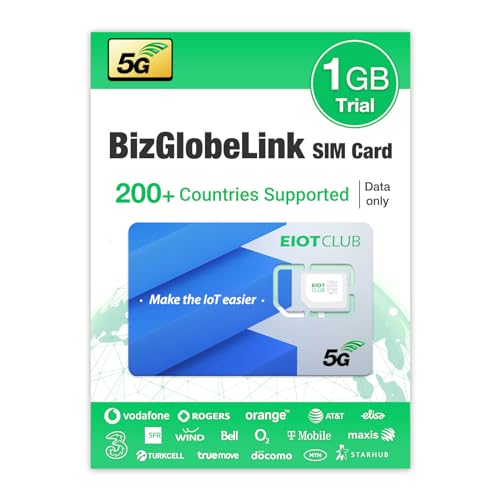 Carte SIM Prépayée EIOTCLUB BizGlobeLink - Internet 5G/4G Dans 200 Pays - Sans Contrat, Rechargeable - Pour Téléphone Et Routeur Wi-Fi