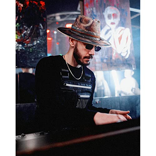 Vintage Wide Brim Straw Fedora Hat With Feathers For Men Women Classic Rancher Panama Hats Beach Sun Hats Distressed Handmade #TOP6