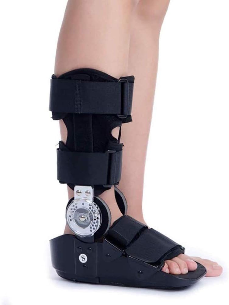 Buty ortopedyczne na złamanie kostki, stałe buty ortopedyczne na kostkę dla mężczyzn i kobiet, obuwie medyczne ze stałym stabilizatorem stawu skokowego i zerwanym ścięgnem Achillesa,(Small)