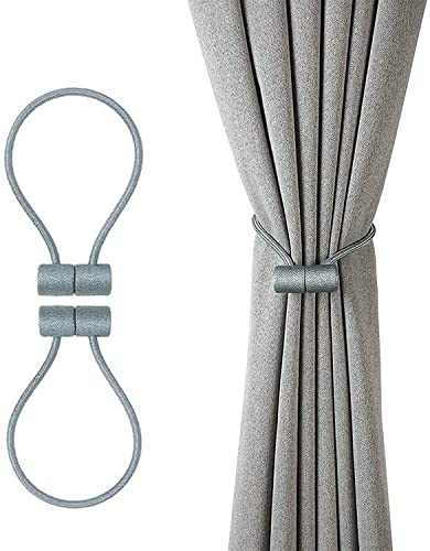 2 Hebillas Magnéticas para Cortinas Azules SSDD Sin Perforación 2