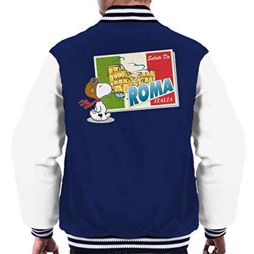 Veste Varsity Peanuts Snoopy in Roma vêtement streetwear homme blouson teddy noir