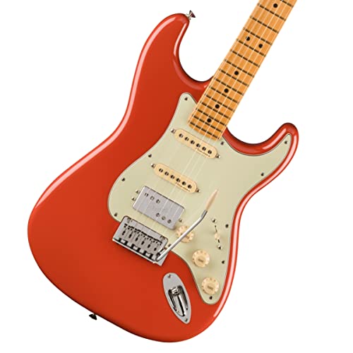 Fender Player Plus Stratocaster HSS MN Fiesta Red – Guitare Électrique - Les Beatles, Paul McCartney, John Lennon, RIngo Starr, George Harrison Fender Player Plus Stratocaster HSS MN Fiesta Red - Guitare Électrique