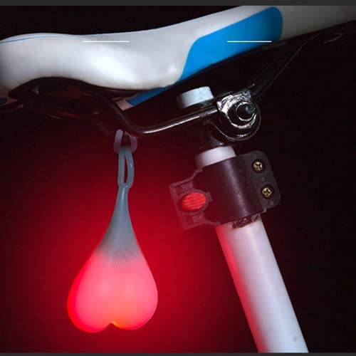 Feux arrière de Boule de vélo, feu d'avertissement Cardiaque pour Bicyclette TOTMOX, éclairage Essentiel de Nuit à LED, étanche à l'eau（Rouge）