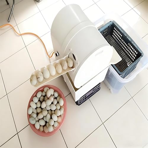 Automatic Egg Washer Machine, Electric Egg Washer Machine,Egg Cleaning Equipment,with Roller Brush, for Chicken Duck Goose Egg
