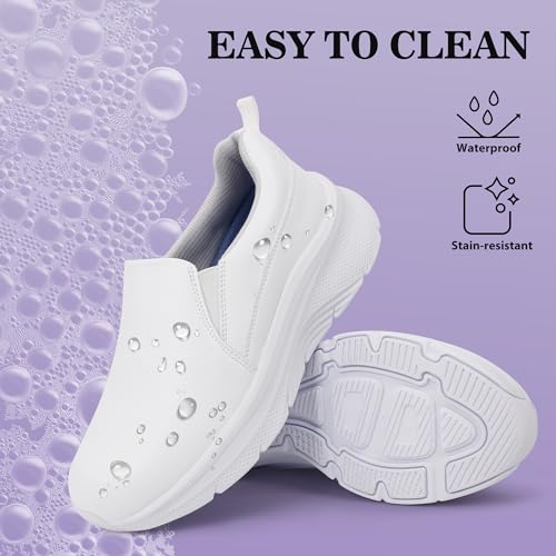 Image of Hawkwell Women's Slip On Arch Support Lightweight Slip Resistant Comfortable Nurse Shoes