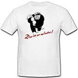 Der Kohlenklau Figur Zeichnung WK Energie Brennstoffe Dieb T-Shirt #1872, Größe:XXL, Farbe:Weiß