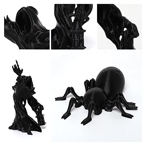 Image of 3DHoJor PLA Filament 1.75mm,3D Printing Filament,1kg*2 Cardboard Spool, Fit Most FDM 3D Printer,Dimensional Accuracy + /- 0.03 mm,Vacuum Packaging-2Pack Black