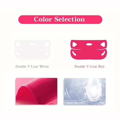 Appti V Shape Face Mask, Firming Facial Mask Double V Line Lifting Mask For Women Men White 6 Pieces #TOP2
