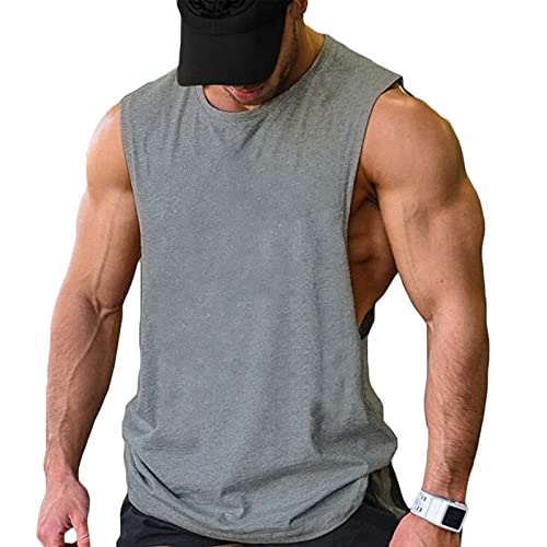 Image of COOFANDY Men Workout Tank Top 2 Pack Gym Bodybuilding Sleeveless Muscle T Shirts