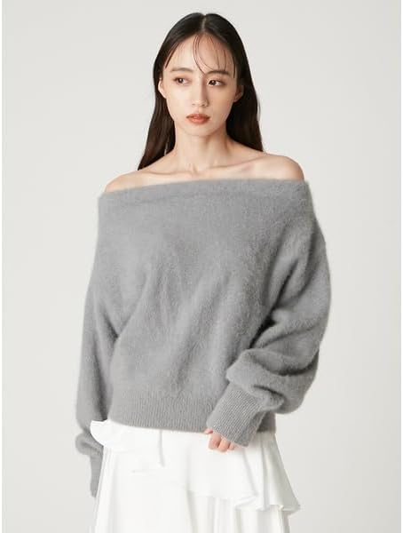 ファーリーオフショルニット Amazon | [フレイ アイディー] FoxCashオフショルニットトップス