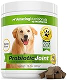 Amazing Probiotics for Dogs Eliminates Diarrhea and Gas with Hip Joint Pain Relief, 90 Bacon Soft Chews