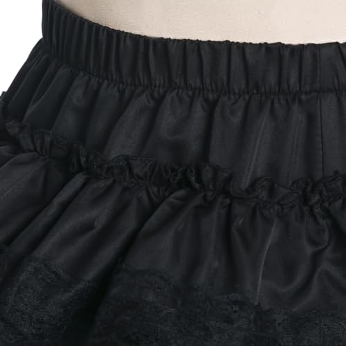 Mikan Tsumiki Calça feminina estilo abóbora com shorts kawaii, calça vitoriana, Renda preta, XGG